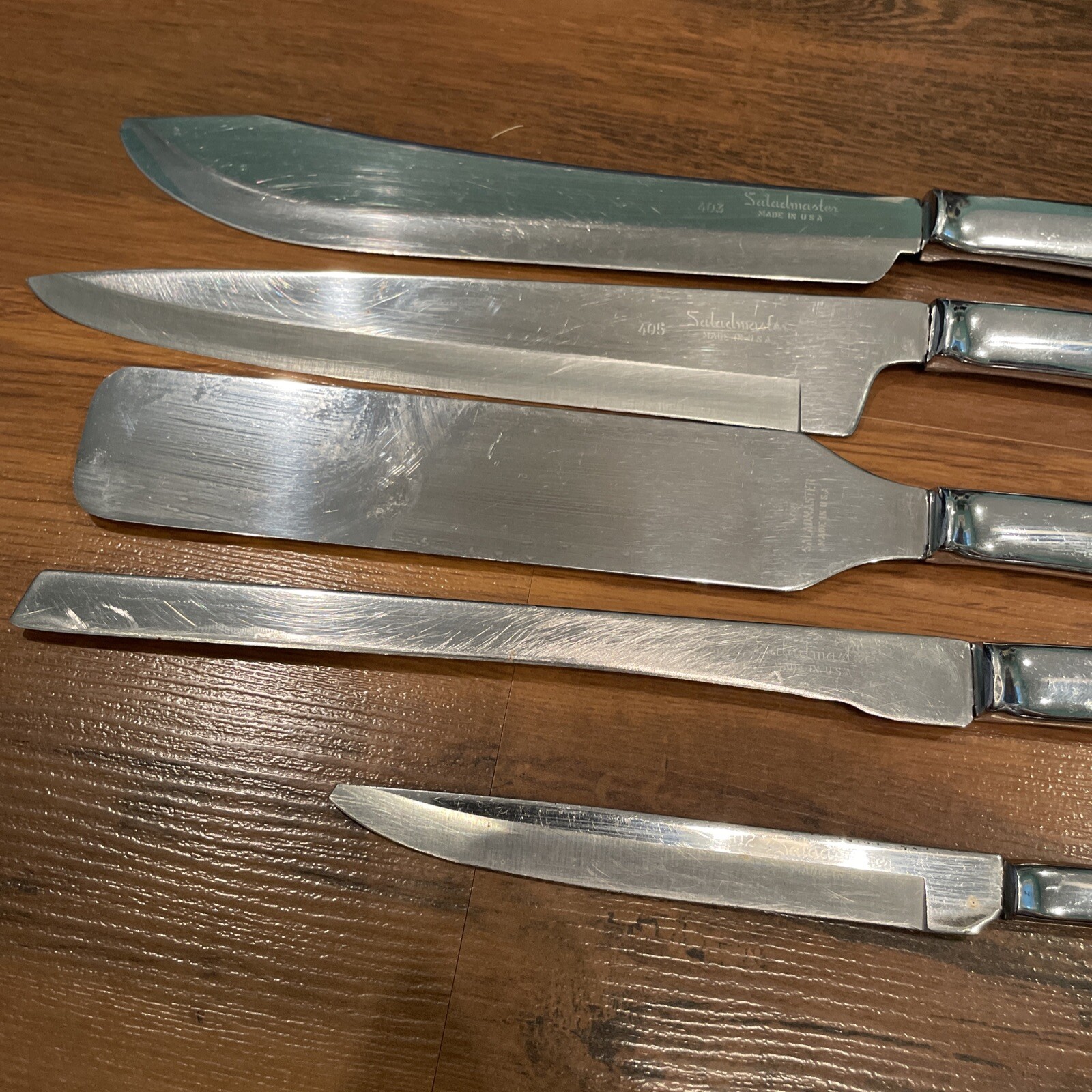 SALADMASTER 5 Pc Kitchen Knife Set 402 403 405 406 408 Made In USA Lot Of Knives eBay