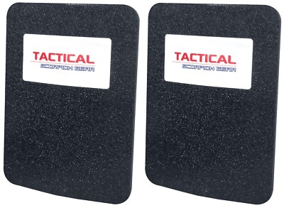 #ad Tactical Scorpion Level III AR500 Steel Body Armor Pair 6x8 Flat Plate Coated $31.45