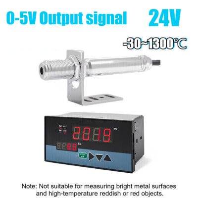 24V 0-5V Infrared Thermometer Sensor Non-contact Temperature Tool W/ Controller
