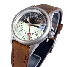 36mm Tandorio Black Dial NH34 GMT Automatic Men Watch Double Bow Sapphire Glass