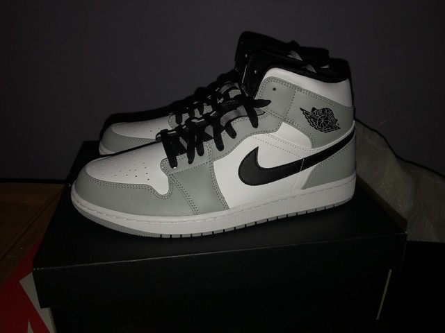 Nike Air Jordan 1 Mid Smoke Grey Size 11 554724-092 NEW WITH BOX READY TO SHIP | eBay