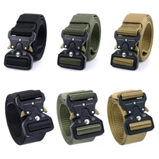 Men Tactical Buckle Belt Military Nylon Belt Heavy Duty Gear Training Belt Strap