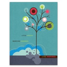 Encouraging BIRTHDAY Card, Live Inspired Tree by American Greetings Envelope  