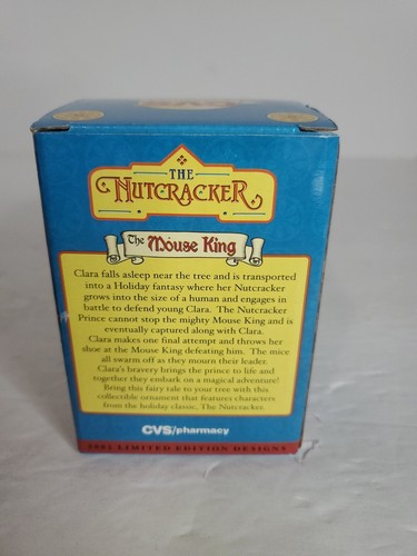 CVS Treasures The Nutcracker THE MOUSE KING Ornament 2001 Ltd Edition In Box - Picture 4 of 4