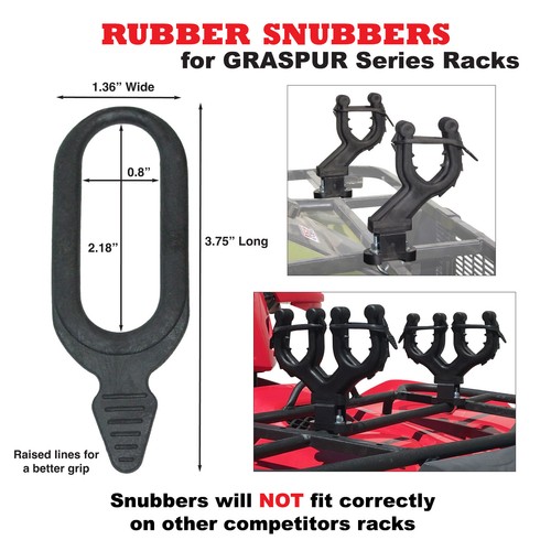 ATV UTV GUN RACK RUBBER SNUBBERS HOLDS GUNS/BOWS/TOOLS IN PLACE SET OF 4 eBay