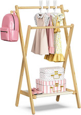 Kids Clothing Rack, Small Clothes Rack for Toddler Pets, Kids Dress up Rack with