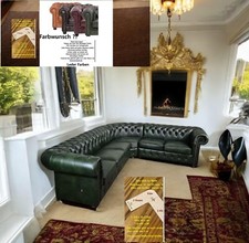 Chesterfield Eck Sofa 240x290   Leder A1 Sp100 Federkern