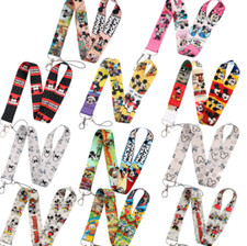 lot 10pcs cartoon mickey minnie mix Lanyard Mobile Phone ID Card KeyChain Holder