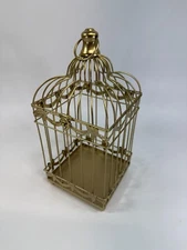 Gold Bow Birdcage Wedding Party Shower Decor Birdhouse 12"