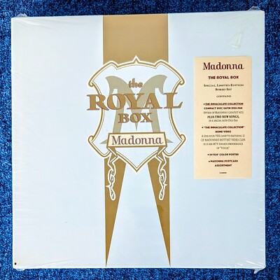 MADONNA SEALED THE ROYAL BOX SET SATIN CD PROMO HYPE HOLE IMMACULATE POSTER VHS