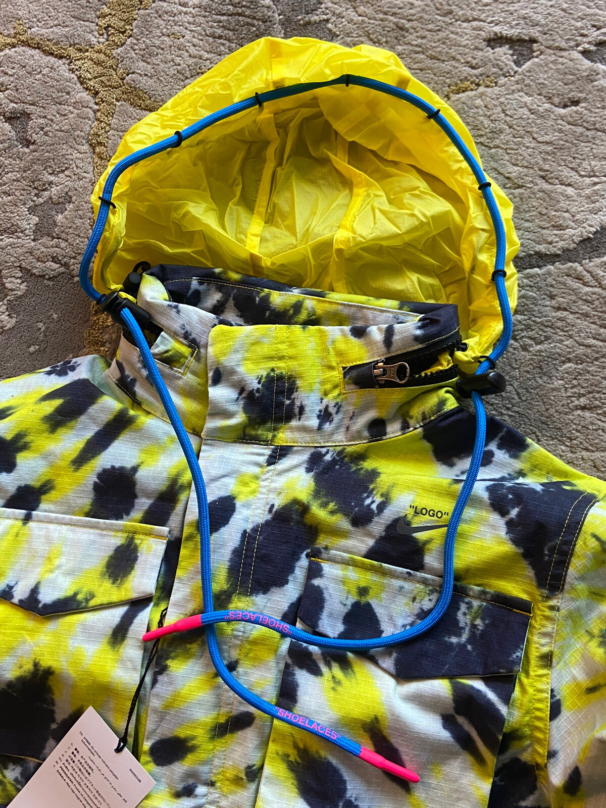 OFF WHITE X NIKE Giacca tagliata tinta unita taglia small CK4808 702" OFF WHITE™ x NIKE⚡️NRG ""KEEP BACK