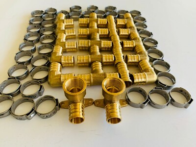 EFIELD 62 STCK. 3/4" PEX CRIMPBESCHLAG 2 TROPFENOHR ELLENBOGEN