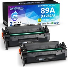 2 Pack 89A Toner Cartridge Compatible Replacement for HP 89A CF289A (with Chip)