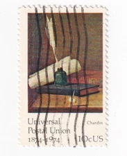STAMP US SCOTT 1535 "UPC-Still Life" 10 CENT 1974 USED FANCY CANCEL