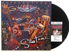 CARLOS SANTANA SIGNED SUPERNATURAL VINYL RECORD ALBUM SANTANA w/JSA COA! RARE