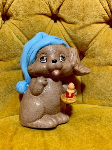 Wœ Vintage ceramic squirrel With blue hat holding a 🕯 6” Handpainted Unbranded - Picture 2 of 12