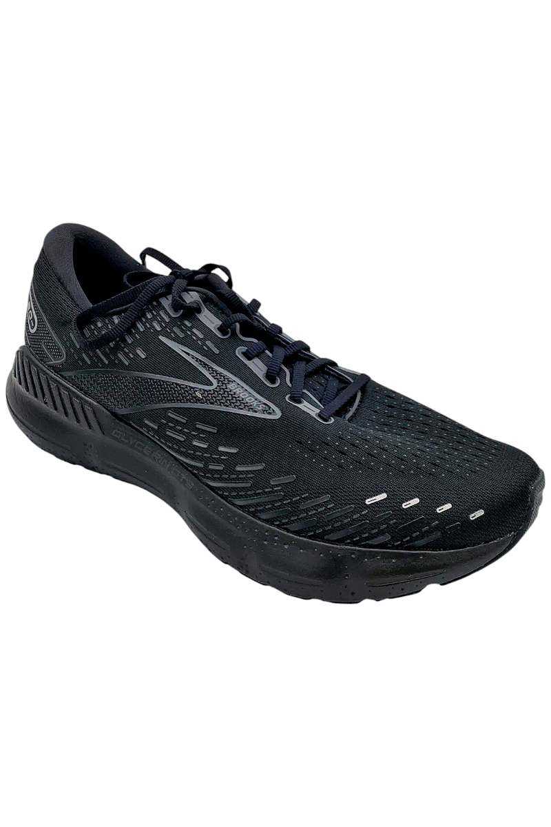 Brooks Mens Glycerin GTS 20 Supportive Shoe Black/Black 