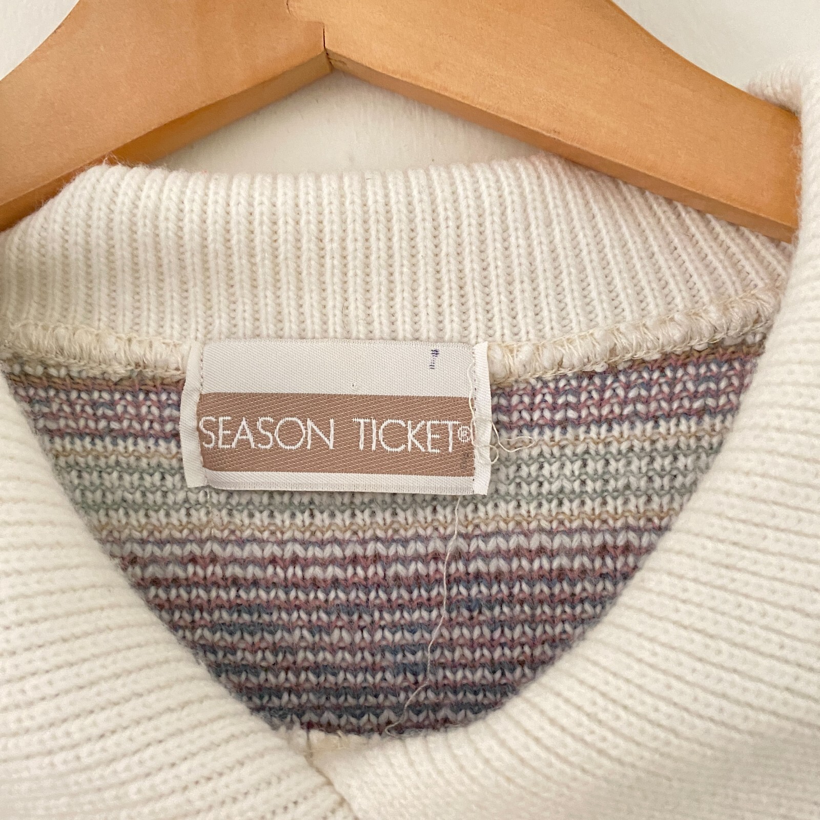 Pastel Patterned Collared Sweater - image 3