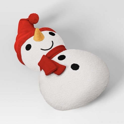 Almohada Target Wondershop MUÑECO DE NIEVE en forma de Navidad novedad 2024 NUEVO - Imagen 2 de 8