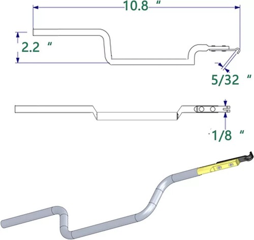 Herramienta de tensión de ventana para balance espiral inclinable H 3787 acoplar la balanza e insertar - Imagen 3 de 3