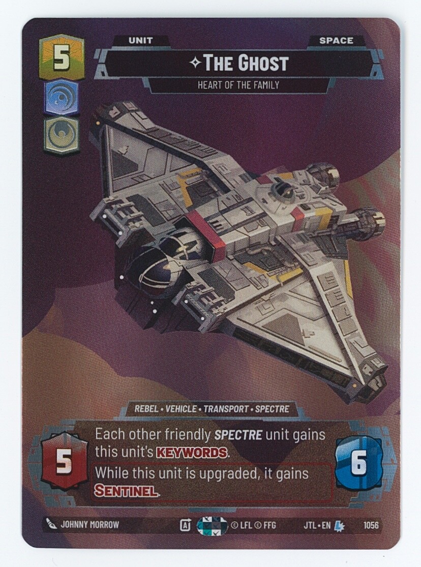 STAR WARS UNLIMITED JUMP TO LIGHTSPEED PRESTIGE FOIL LEGENDARY #1056 THE GHOST