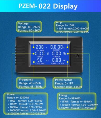 100A/200A LCD DC Digital Monitor Volt Amp Watt Meter RC Batterie Power Analyser - Bild 22 von 61