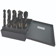 8 Piece Silver & Deming DRILL BIT SET 1/2" Shank Round Made In USA Morse 18109