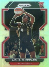 2022 Panini Prizm WNBA AISHA SHEPPARD RC ROOKIE #105 SILVER PRIZM ACES
