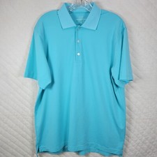 Vineyard Vines Blue Polo Shirt Men's Medium 2-Button Short Sleeve Performance