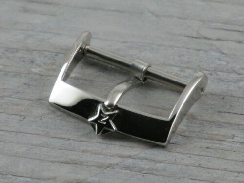 FIBBIA ZENITH STELLINA ACCIAIO 18 mm BUCKLE ZENITH STAR 18 mm STEEL - Foto 2 di 7