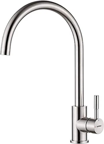 GRIFEMA G4008 Kitchen Sink Taps Mixer 1 Hole, Single Lever 360° Swivel High for