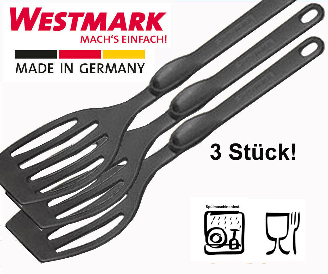 3 x Westmark "Flonal" Pfannenwender, hitzebeständig bis 210°C - Made in Germany
