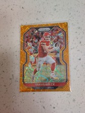 2020 Panini Prizm Football Orange Lazer Prizm #122 Travis Kelce KC Chiefs TE