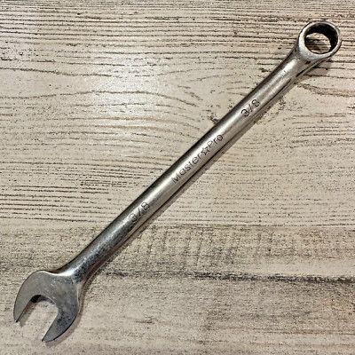 Vintage USA Made Master Pro 3/8'' Combination Wrench 12 Point 6'' Long