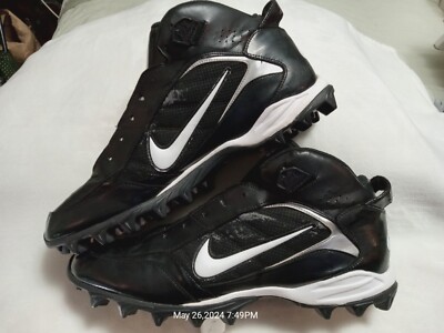 Nike Football Cleats Mens Land Shark Legacy Shoes Size 14 Black