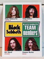 Black Sabbath Team Members: Custom-Designed Trading Card #5 of 8