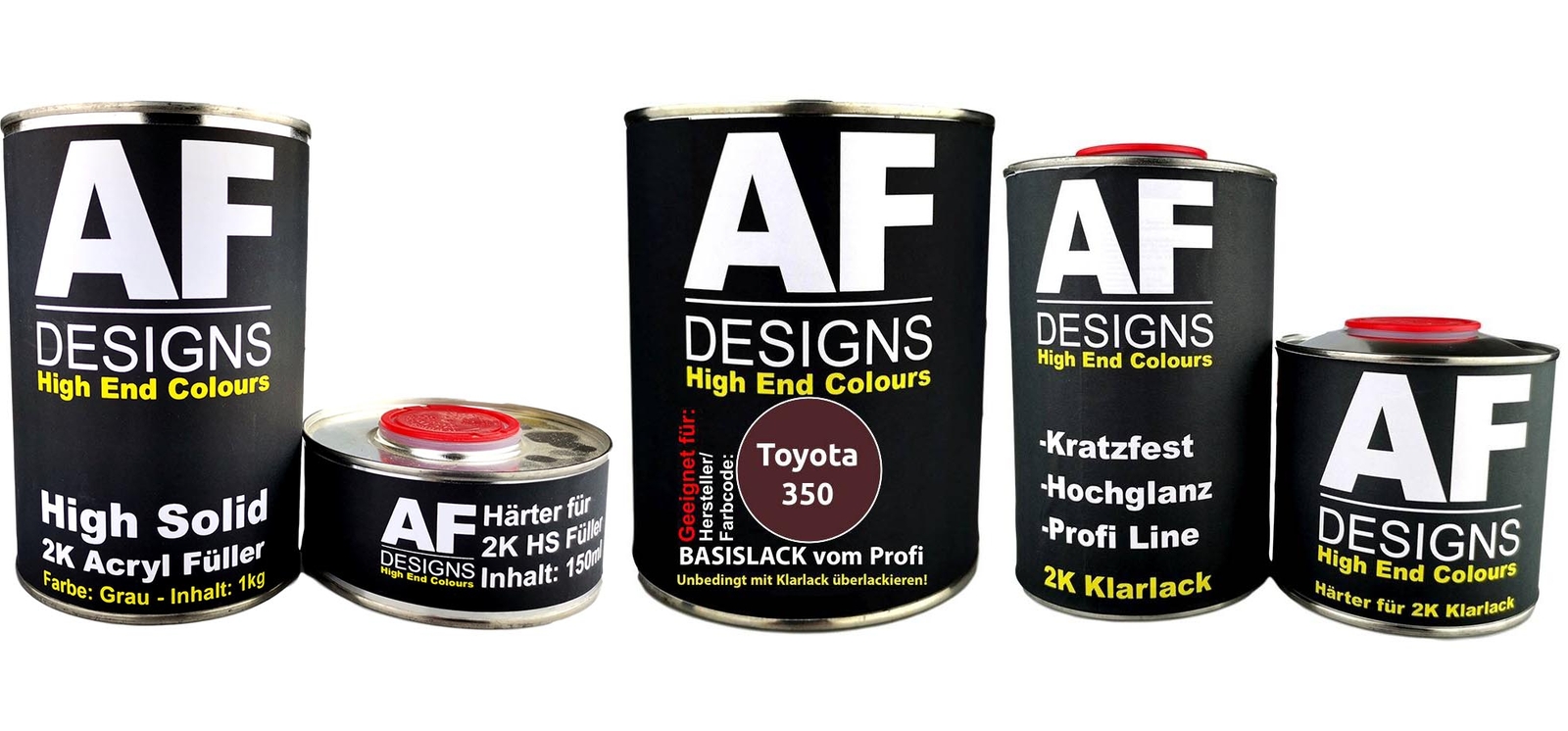 PARA Toyota 350 Deep Red Pintura Coche Imprimación Pintura Transparente Juego 3,7L