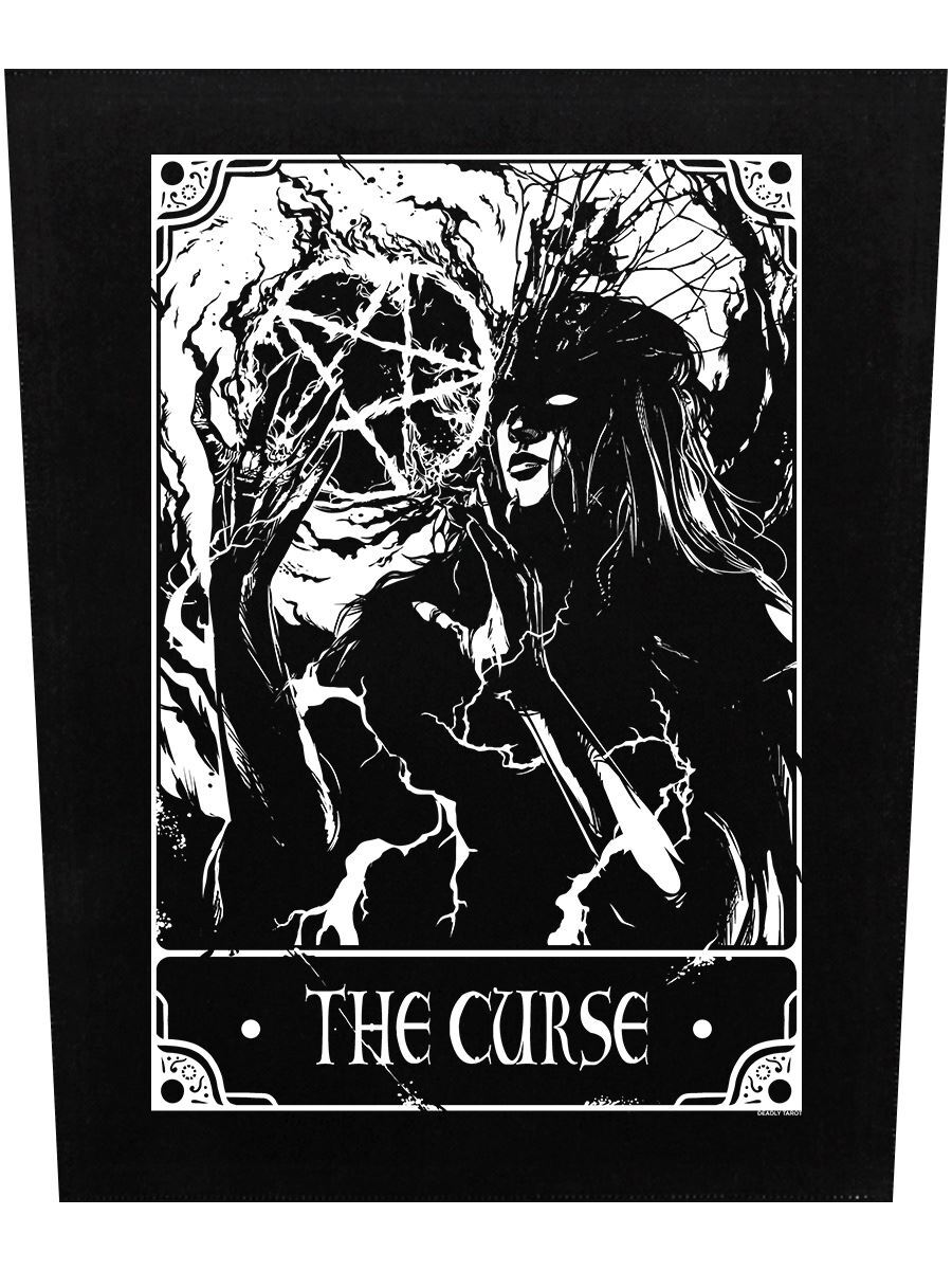 Deadly Tarot Back Patch The Curse Black 29.5x36cm