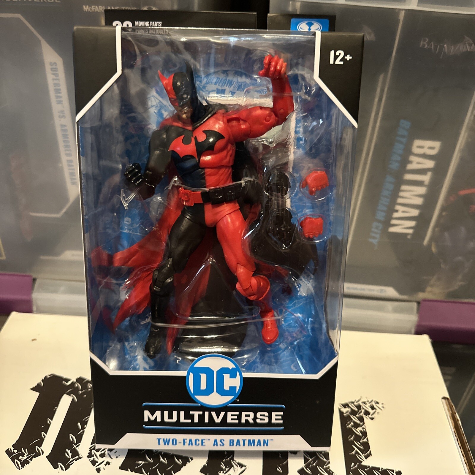 MCFARLANE DC MULTIVERSE TWOFACE AS BATMAN REBORN ACTION FIGURE Toys