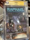 Raphael #1 (2nd Print) 1st Casey Jones CGC 9.2 SIGNED KEVIN EASTMAN SS L@@K!