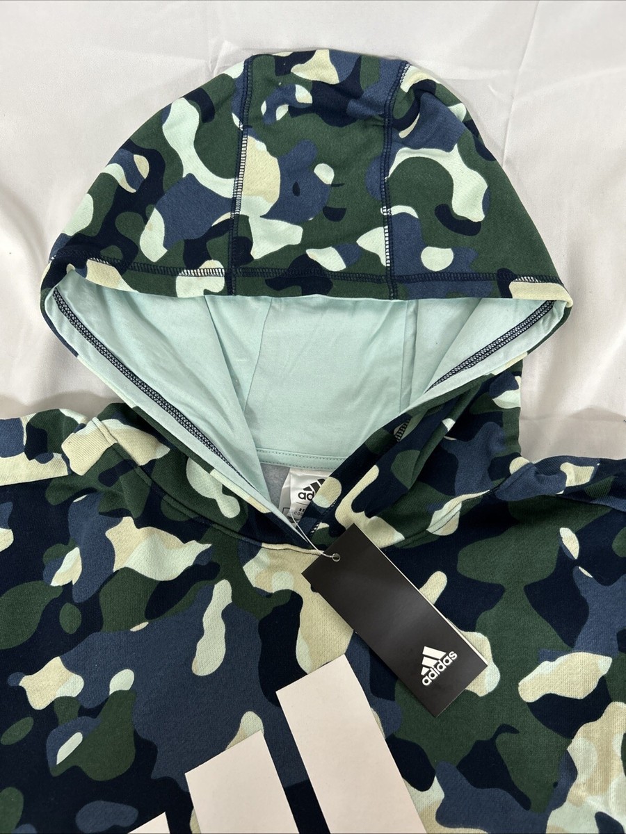 Adidas Pullover Hoodie Youth XLarge (18/20) Camo Camouflage Long Sleeve  Pockets