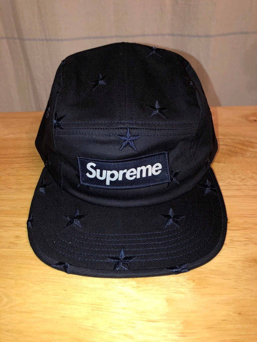 Supreme Stars Camp Cap 5 Panel Hat Navy FW13 NWOT
