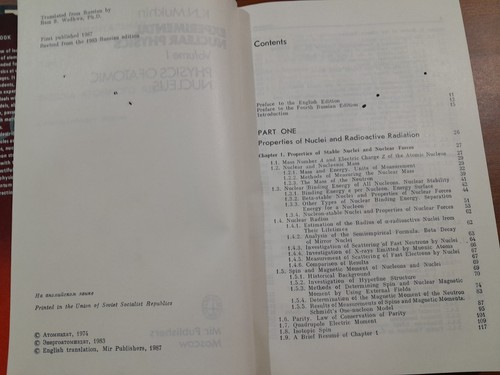 Experimental Nuclear Physics 2 Vols Mukhin Mir Publishers Moscow 1987 - Picture 3 of 22