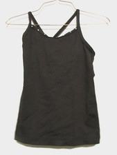 Girls Black Dance Top Size Tag Missing EUC  