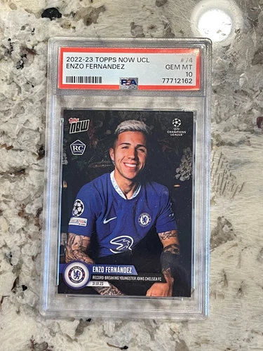 2022/23 Topps Now UCL Enzo Fernandez RC PSA 10 
