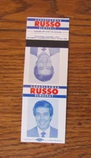 POLITICAL CANDIDATE MATCHBOOK COVER: CONGRESSMAN MARTIN RUSSO MATCHCOVER -C8