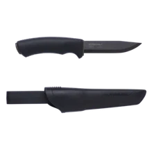 Morakniv Carbon Steel Fixed-Blade Bushcraft Knife with Sheath, Black