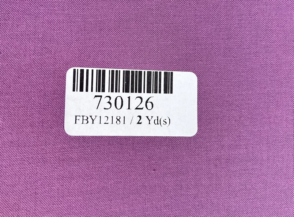 Bella Solids Fabric Plum 2 Yds. FBY12181 New - Image 2 of 3