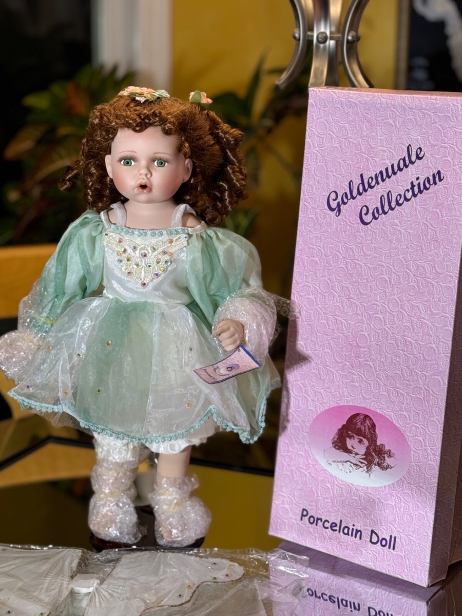 Goldenvale Collection Porcelain Doll 20” Rare Life Like,STUNNING