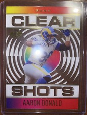 2021 Panini Illusions Football Aaron Donald Clear Shots CS-4 LA Rams